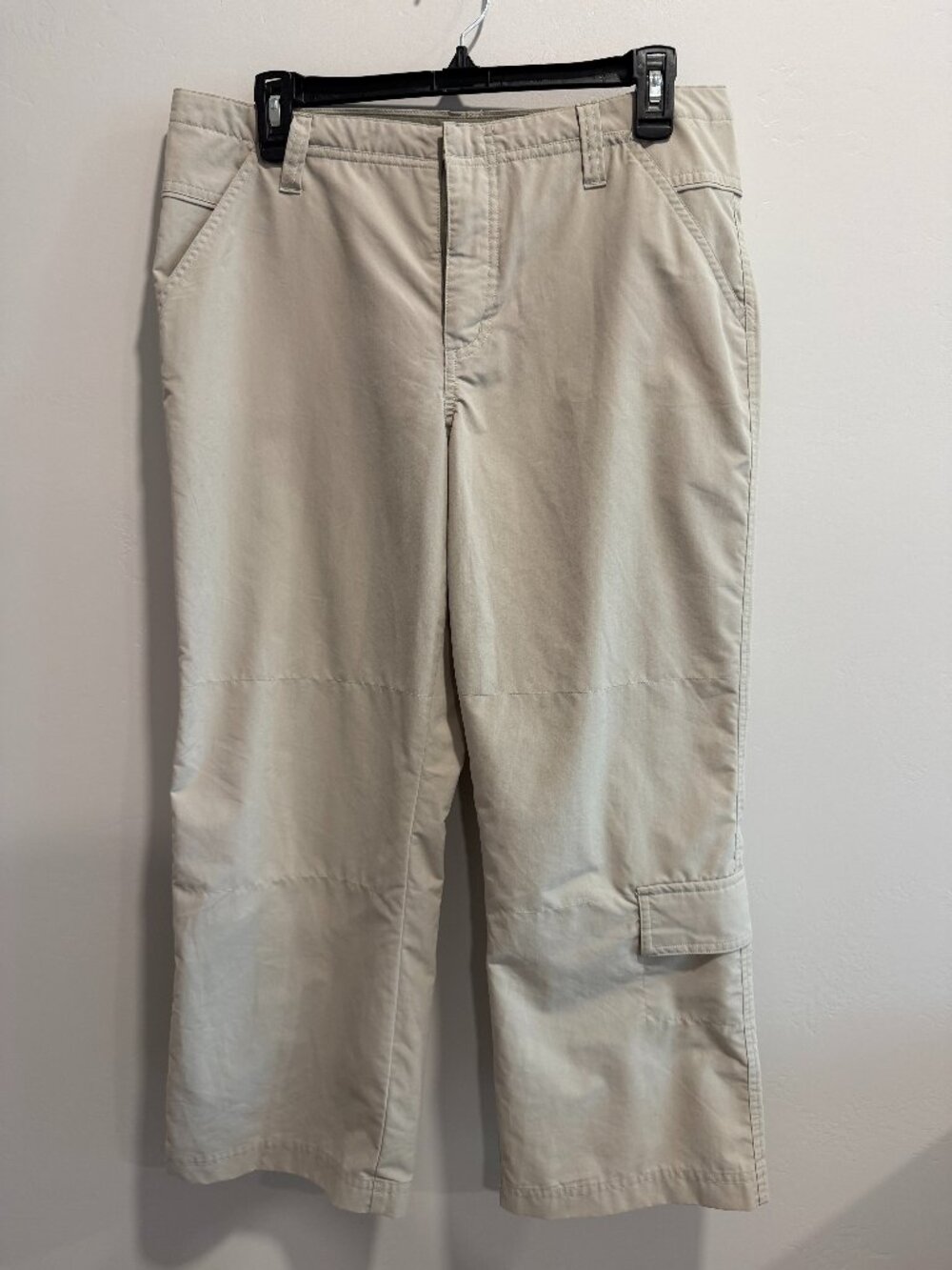 Columbia Pants Women's Size 10 Hiking Outdoors Canvas Beige Capri